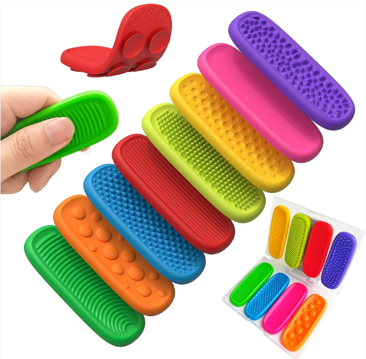 Fidget Sensory Calm Strips Finger Rubbing Toys 長條型感官刮刮樂減壓玩具(一個)